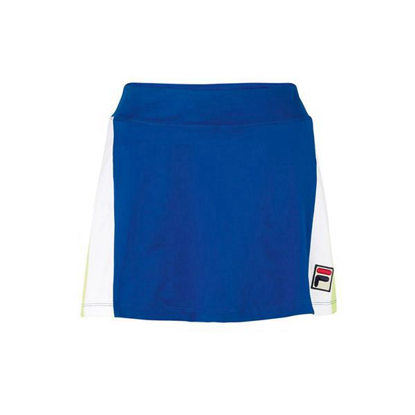 Fila Acqua Sole Colour Block Women's Skorts - Blue/White/Green,NZ 983-74692